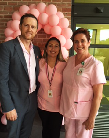 Dr. Linville, Office Manager Monica Garcia and Dr. Miltenburg, October 2018