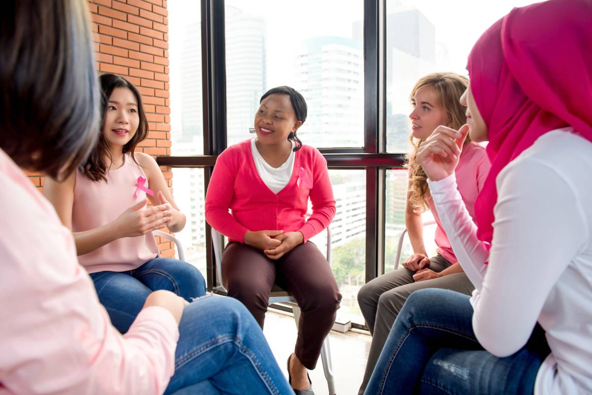 group of people Managing Anxiety about Breast Cancer Risk